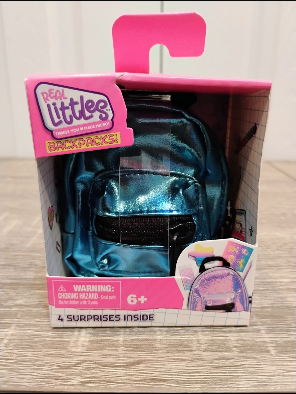 Real Littles Micro Backpack - Metallic Blue NIB